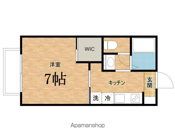 サクシード(1K/1階)の間取り写真
