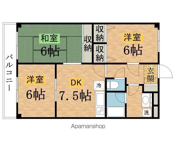 エトワールみなみ野(3DK/3階)の間取り写真