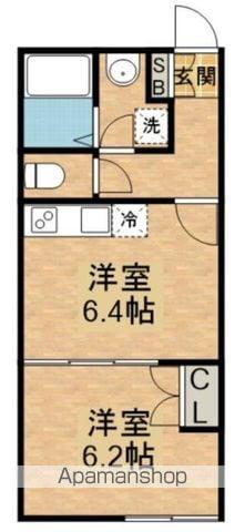 早稲田鶴巻町IMAハウス(1DK/B1階)の間取り写真