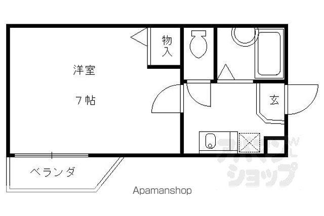 ティラルセ(1K/1階)の間取り写真