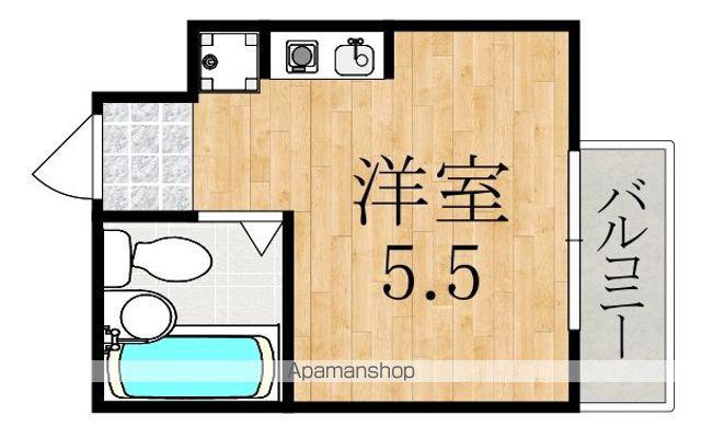 プチコート前田(ワンルーム/2階)の間取り写真