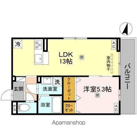 ボヌールメゾンKASUGAII(1LDK/3階)の間取り写真