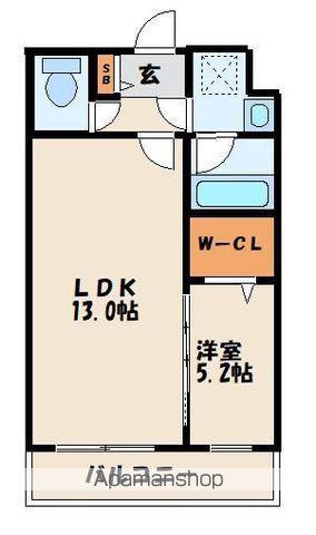エムビルデベロップコア6(1LDK/6階)の間取り写真