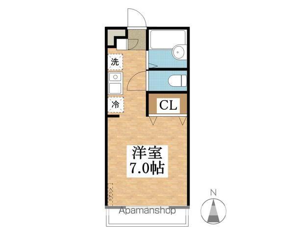 サニーヒル城南C棟(1K/1階)の間取り写真