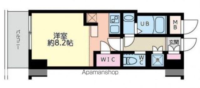 グランリーヴェル横濱大道り公園(1K/8階)の間取り写真