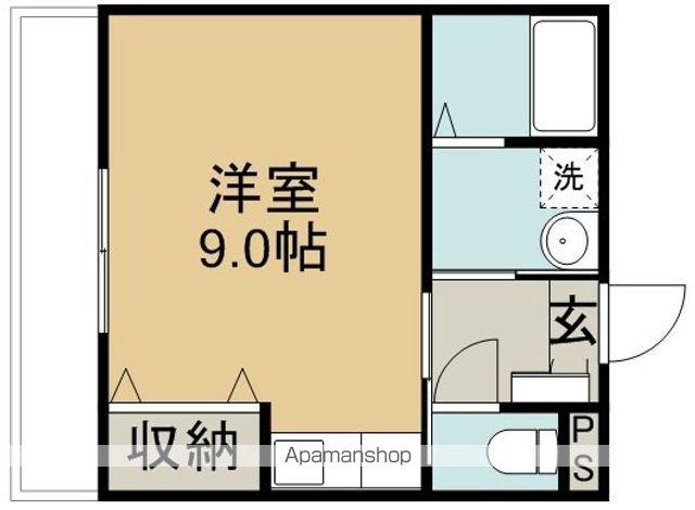 フェリオ川越(ワンルーム/1階)の間取り写真