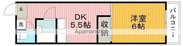 リアライズ蛍池(1DK/5階)の間取り写真