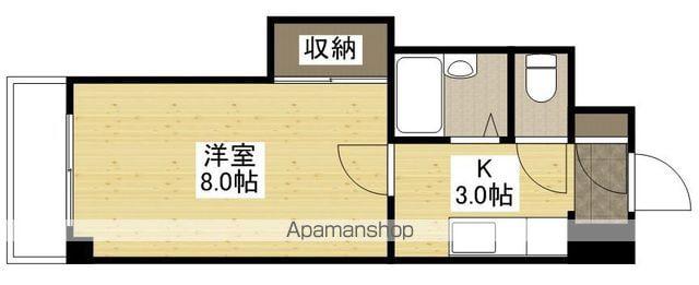 ひつじビル(1K/3階)の間取り写真