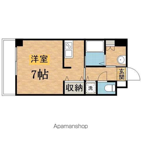 S-FORT八王子堀之内(1K/2階)の間取り写真