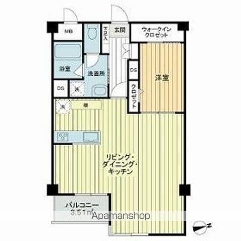 荻窪豊栄ステーションプラザ(1LDK/10階)の間取り写真