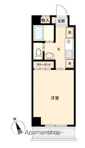 グランメゾン七福(1K/3階)の間取り写真