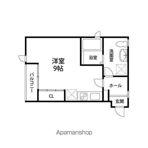 ピノ・ウィスタ(ワンルーム/2階)の間取り写真