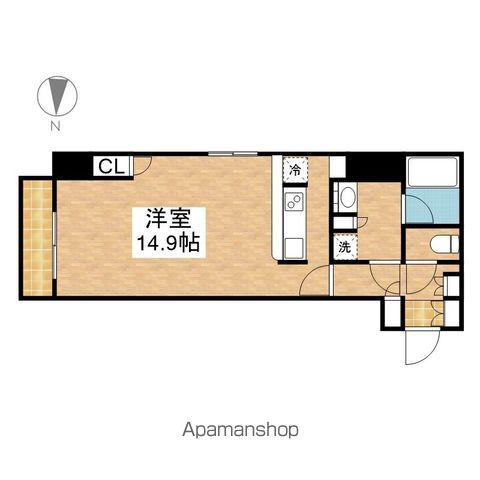 カスタリア栄(1K/6階)の間取り写真
