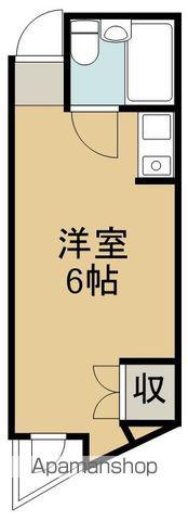 レインボー仙台(ワンルーム/2階)の間取り写真