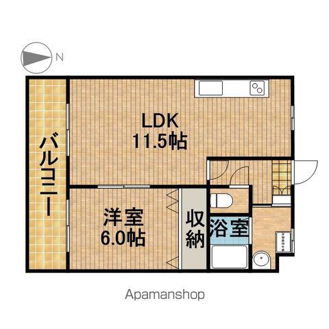 アスティオンⅡ(1LDK/4階)の間取り写真