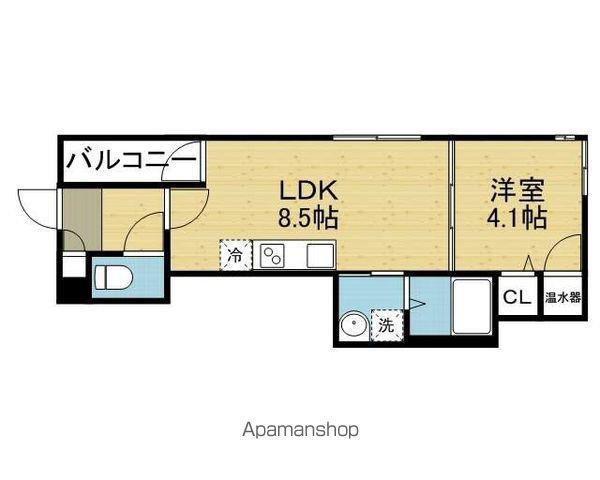E MAISON 巽東(1LDK/2階)の間取り写真