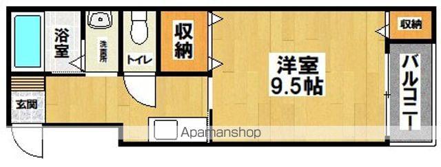 イーストハイツ(1K/3階)の間取り写真