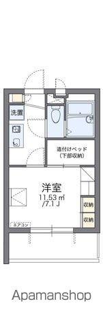 レオパレスハーバーサイドW棟(1K/3階)の間取り写真