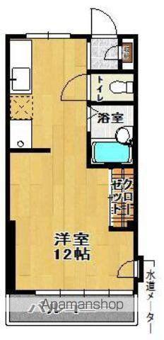 学生第一コーポ(ワンルーム/1階)の間取り写真