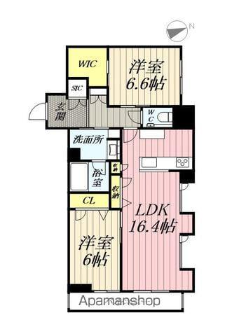 ルピナスⅠ(2LDK/3階)の間取り写真