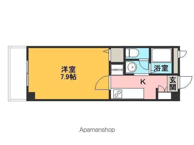 フィネス昭和町Ⅱ(1K/1階)の間取り写真