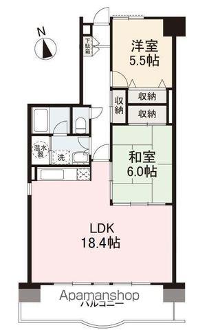 アメニティハイツ14(2LDK/8階)の間取り写真