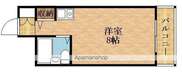 ハイツ白樺(ワンルーム/1階)の間取り写真