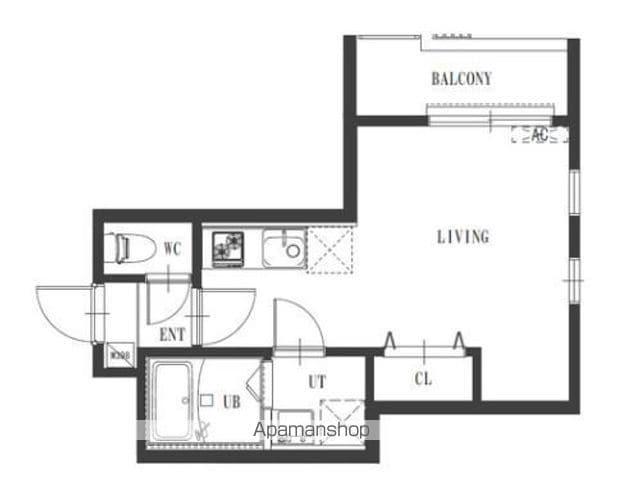 OCEAN ROCK 和白(ワンルーム/2階)の間取り写真