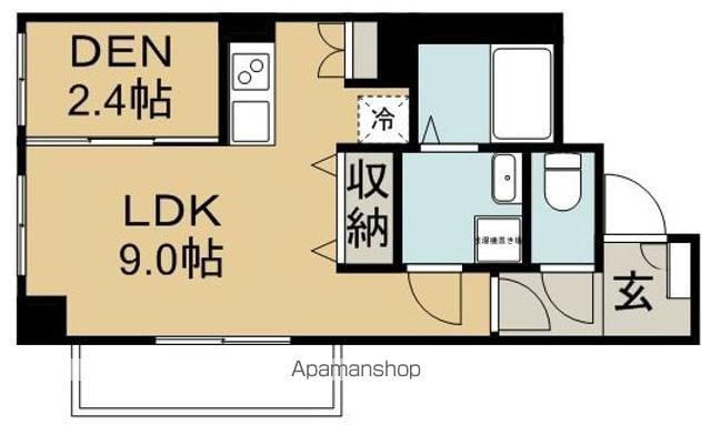 テラス阿佐ヶ谷(1LDK/2階)の間取り写真