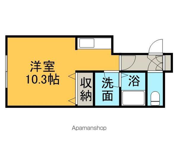 えいと館(1K/1階)の間取り写真