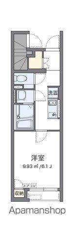 クレイノボヌール(1K/1階)の間取り写真