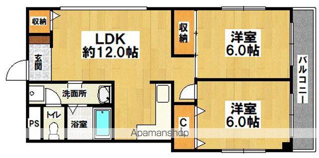 フォーレメゾン(2LDK/3階)の間取り写真