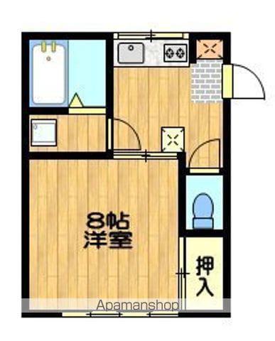 ほんまハイツ(1K/2階)の間取り写真