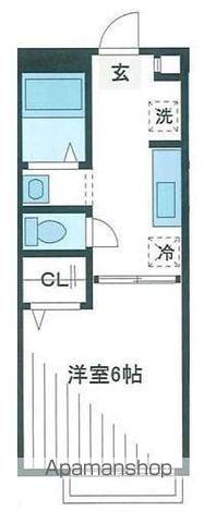 プラティーク三鷹(1K/2階)の間取り写真