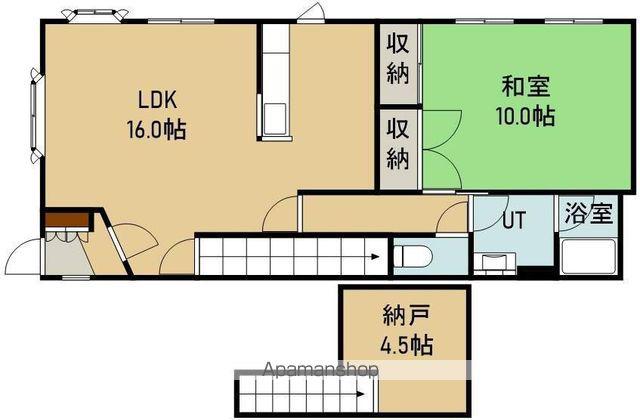 グラシア湯川1丁目(1SLDK/1階)の間取り写真