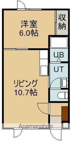 プラザ2000(1LDK/2階)の間取り写真