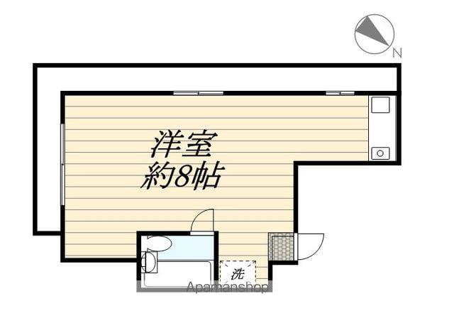 ウィング横浜(ワンルーム/3階)の間取り写真