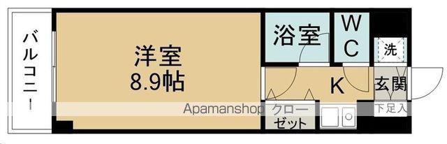 ホーユウコンフォルト南光台(1K/1階)の間取り写真