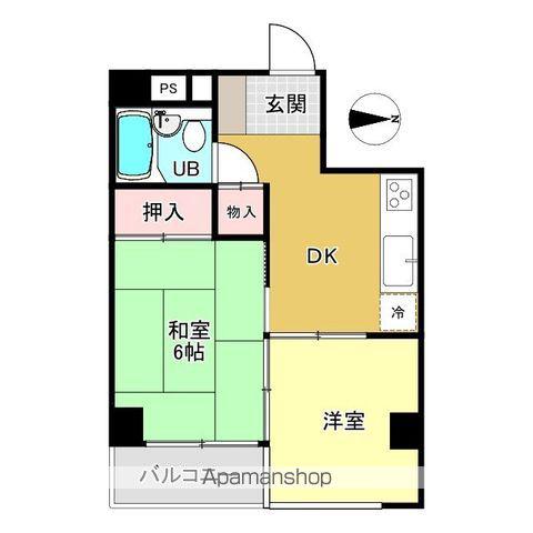 第2伸光マンション(2DK/2階)の間取り写真