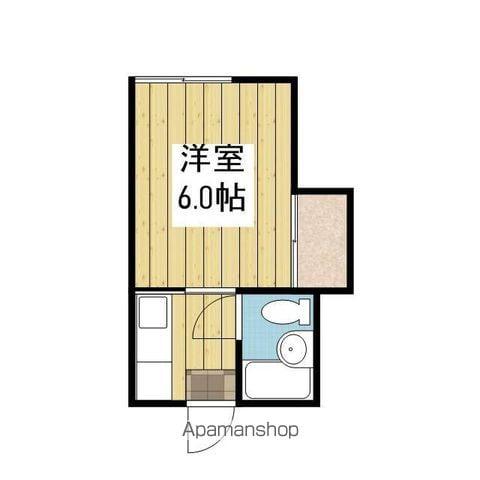 コーポ山本(1K/2階)の間取り写真