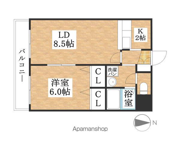 NSハイツ(1LDK/3階)の間取り写真
