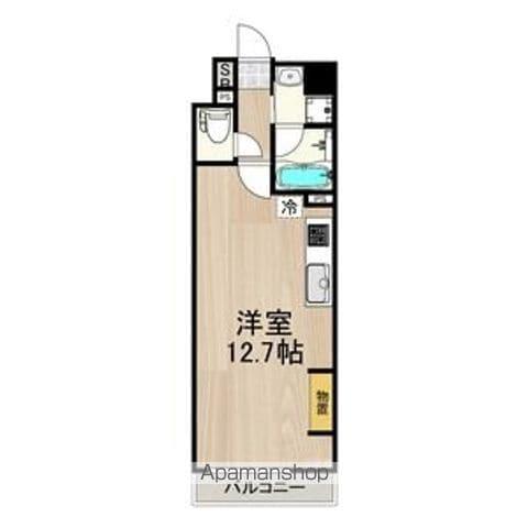 インプルーブ天六(ワンルーム/3階)の間取り写真