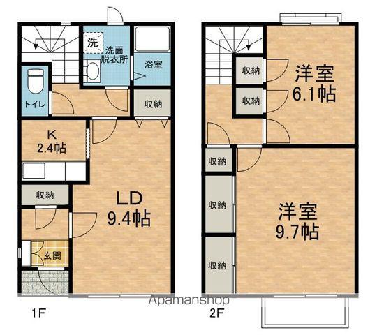 ブランシェMOMO C(2LDK)の間取り写真