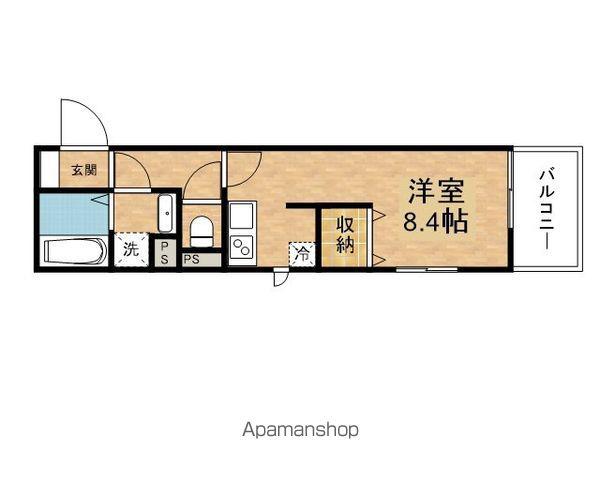 メゾン・ド・レーヴK(ワンルーム/2階)の間取り写真