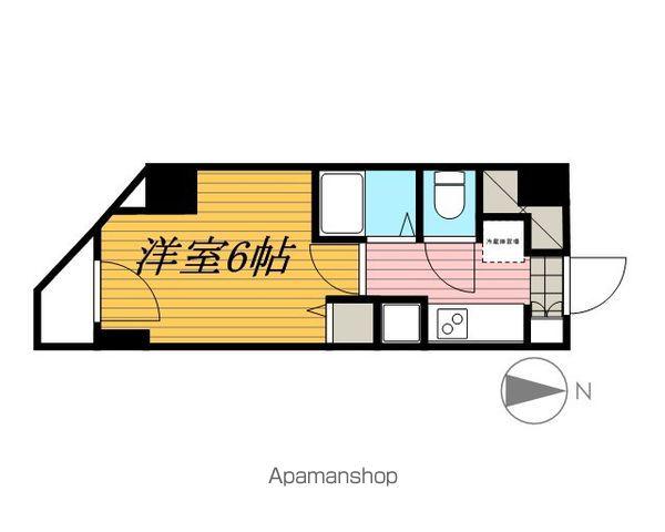 ファーストプレイス菊川(1K/9階)の間取り写真