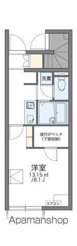 レオネクストペンドリーノ(1K/1階)の間取り写真