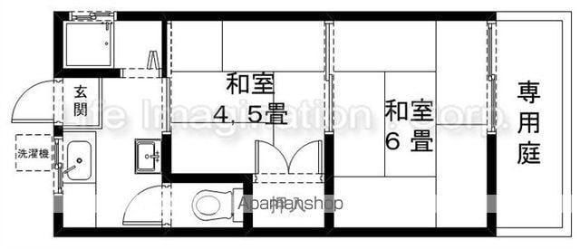 クリーンハイツ(2K/1階)の間取り写真