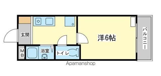 アートハイツ田寺(1K/2階)の間取り写真