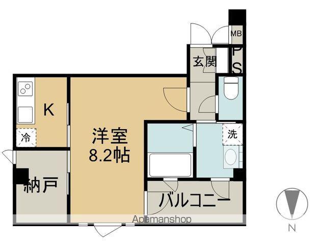 FOOT QUEST(1K/2階)の間取り写真