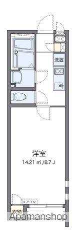 クレイノコンチェルト下条(1K/2階)の間取り写真